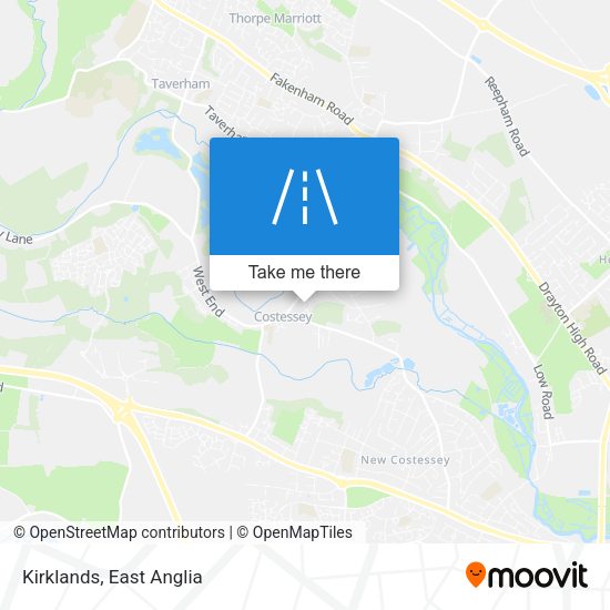 Kirklands map