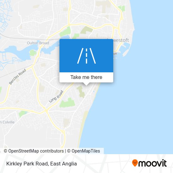 Kirkley Park Road map