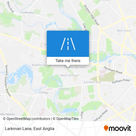 Larkman Lane map