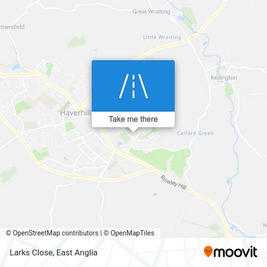 Larks Close map
