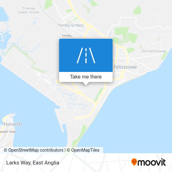 Larks Way map