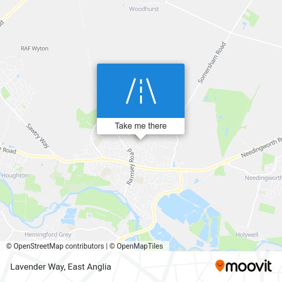 Lavender Way map