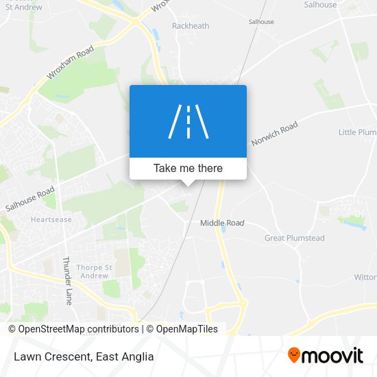 Lawn Crescent map