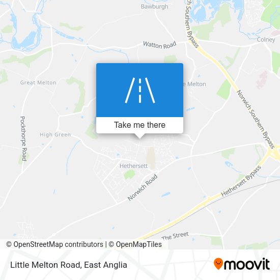 Little Melton Road map