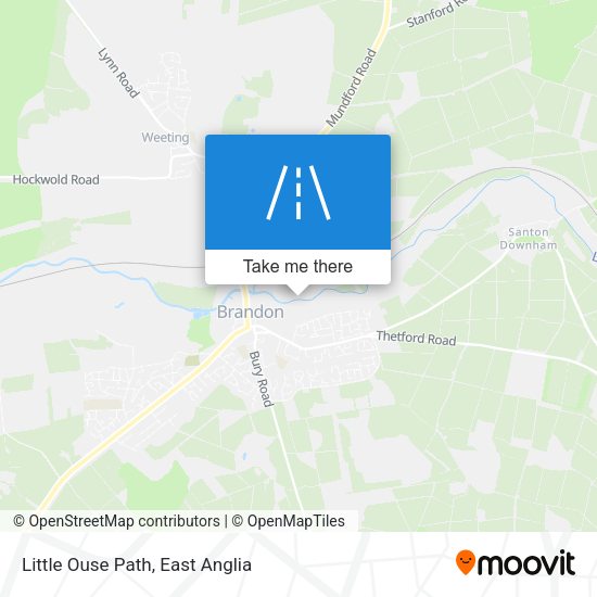 Little Ouse Path map