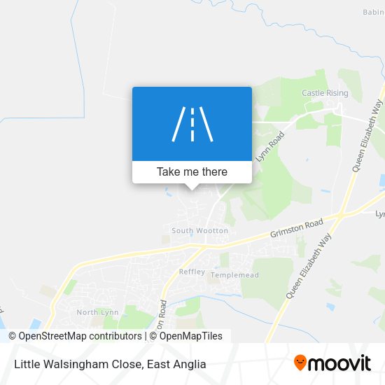 Little Walsingham Close map