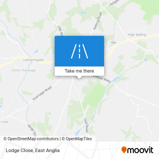 Lodge Close map