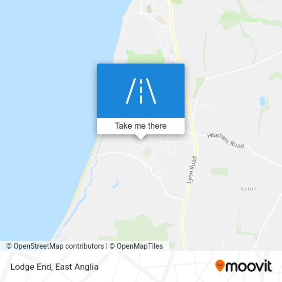 Lodge End map
