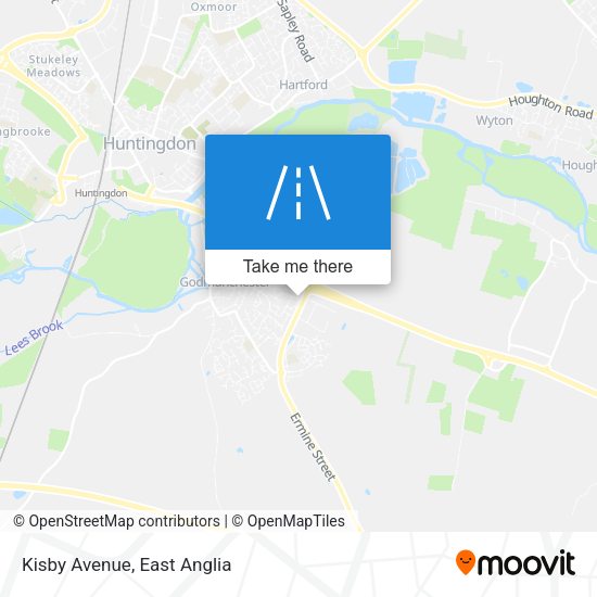 Kisby Avenue map