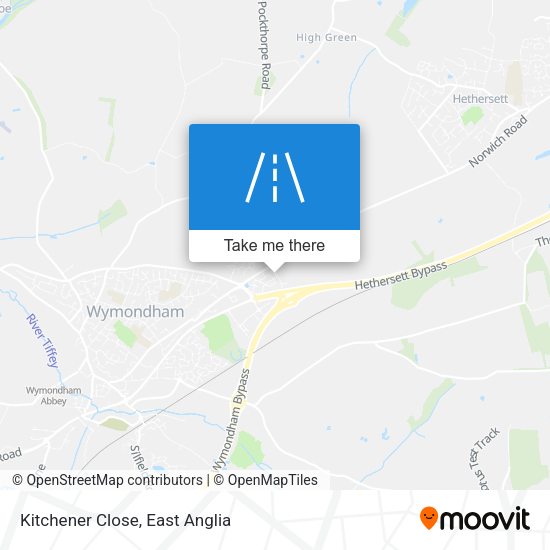 Kitchener Close map