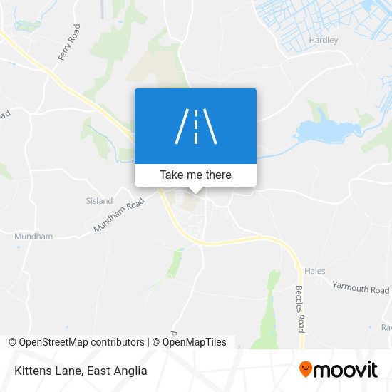 Kittens Lane map