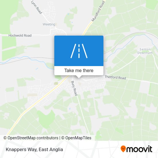 Knappers Way map