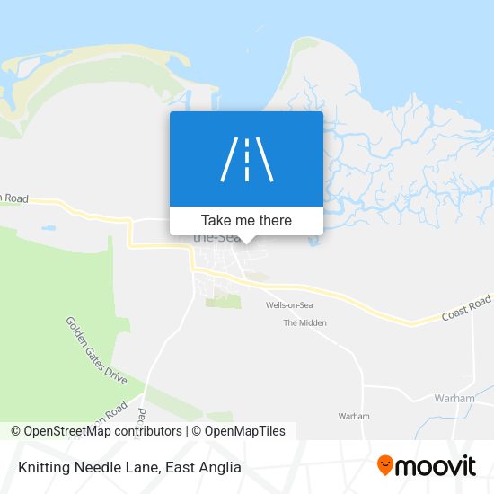 Knitting Needle Lane map