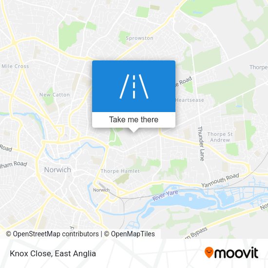 Knox Close map
