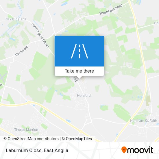 Laburnum Close map