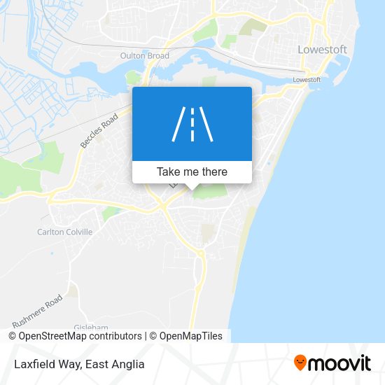 Laxfield Way map