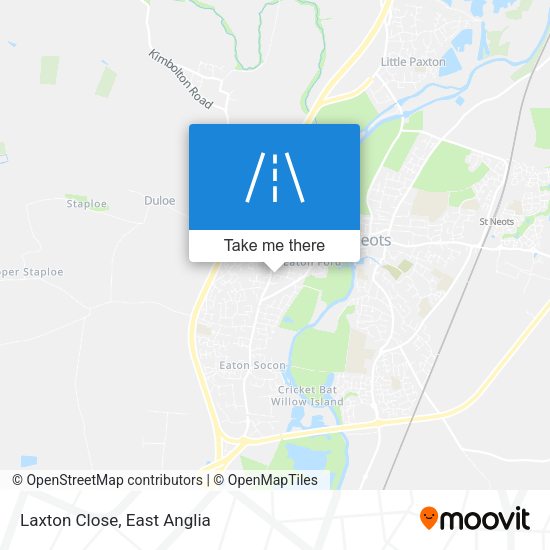 Laxton Close map
