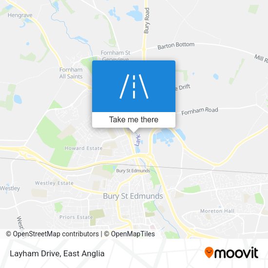Layham Drive map