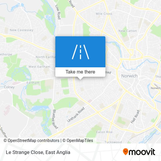 Le Strange Close map