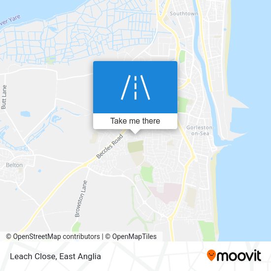 Leach Close map
