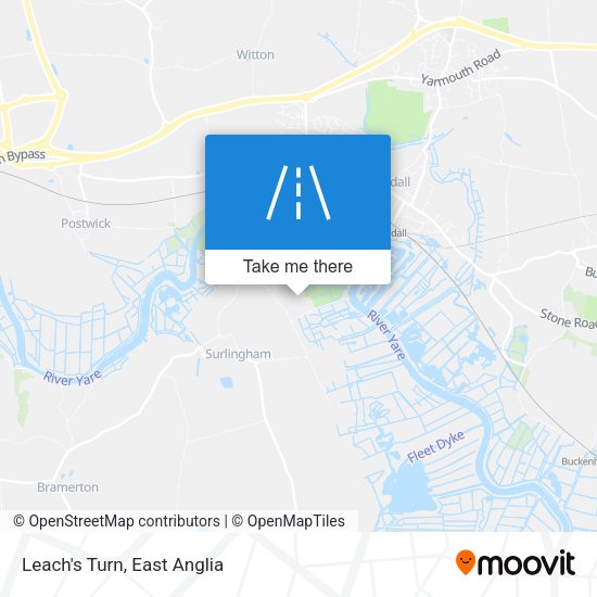 Leach's Turn map