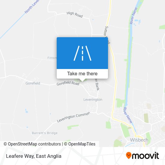 Leafere Way map