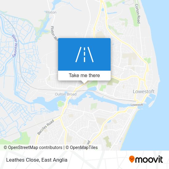 Leathes Close map
