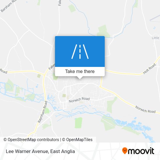 Lee Warner Avenue map