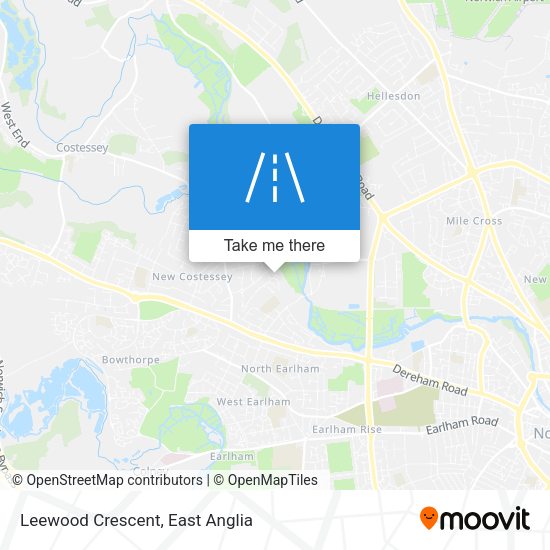 Leewood Crescent map