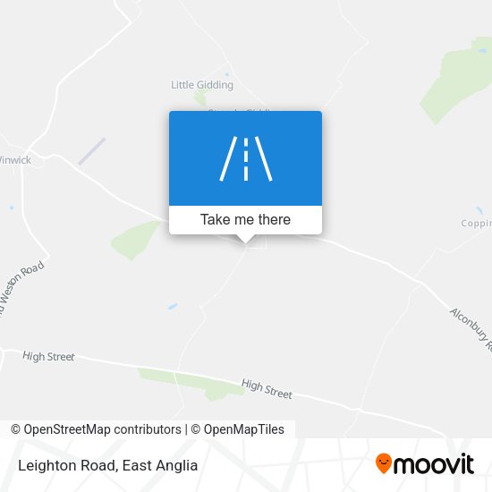Leighton Road map
