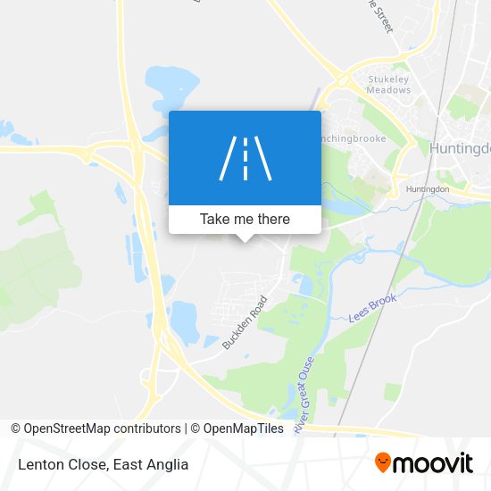 Lenton Close map