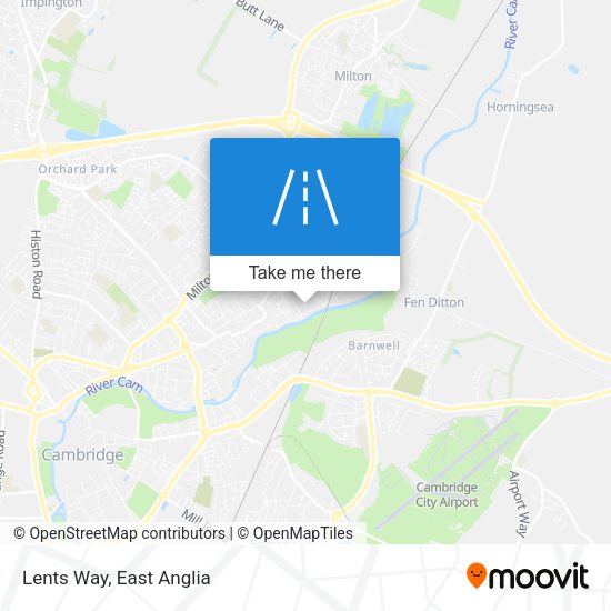 Lents Way map