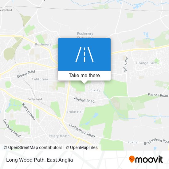 Long Wood Path map