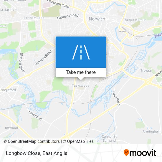 Longbow Close map