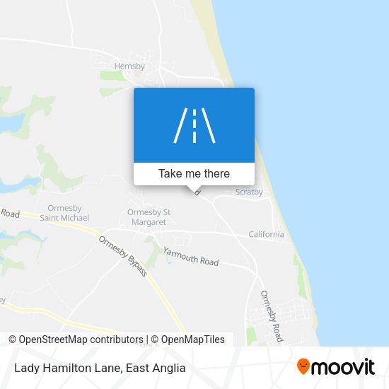 Lady Hamilton Lane map