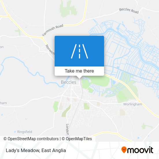 Lady's Meadow map