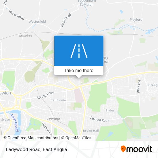 Ladywood Road map