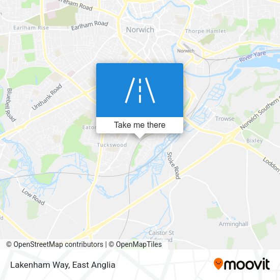 Lakenham Way map