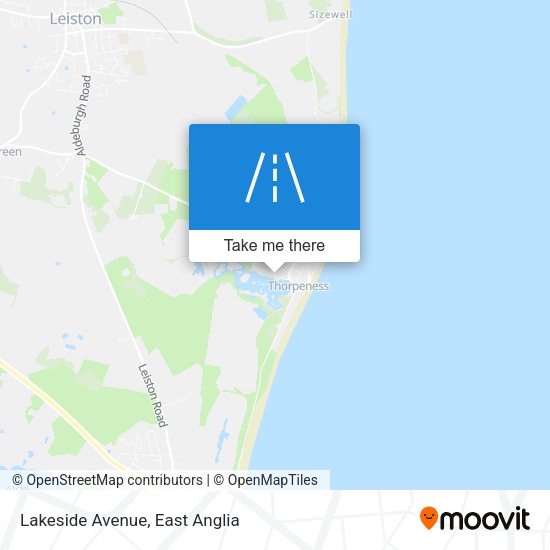 Lakeside Avenue map