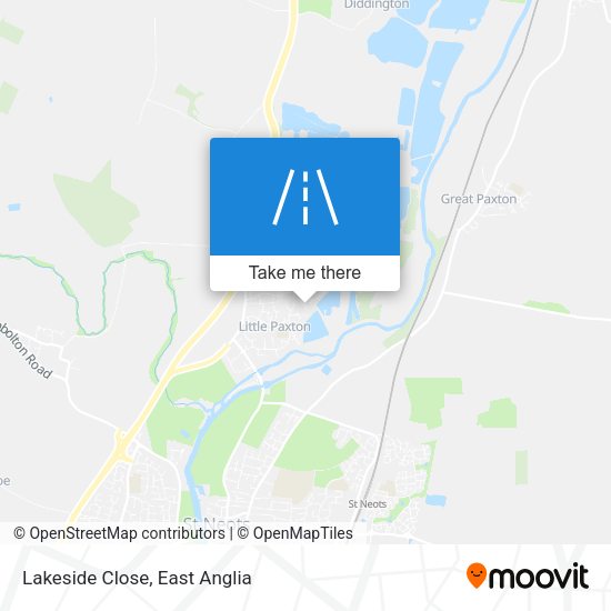 Lakeside Close map