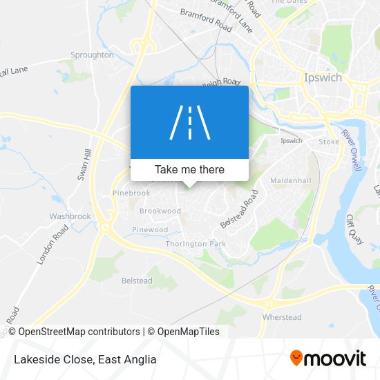 Lakeside Close map