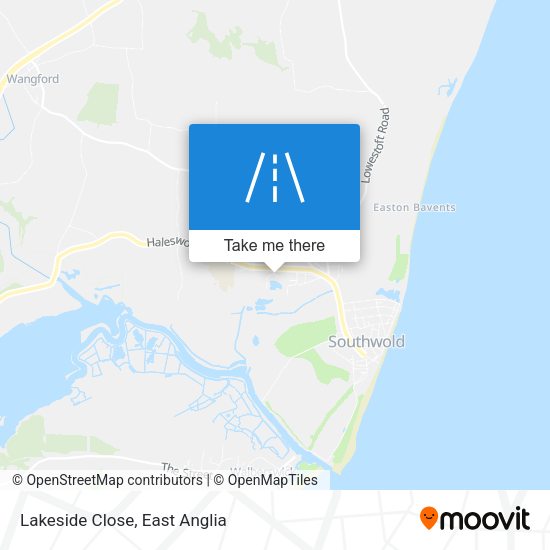 Lakeside Close map