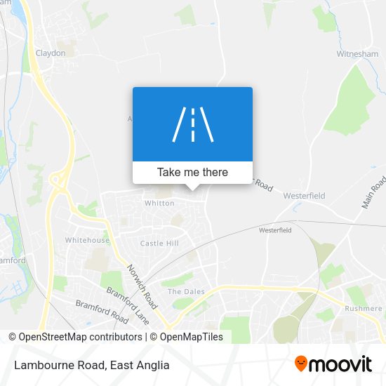 Lambourne Road map