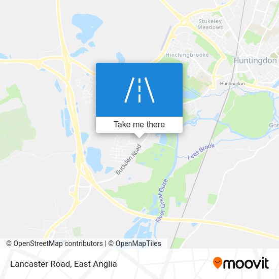 Lancaster Road map