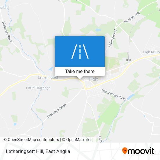 Letheringsett Hill map