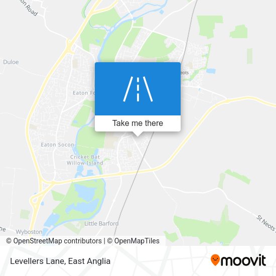 Levellers Lane map