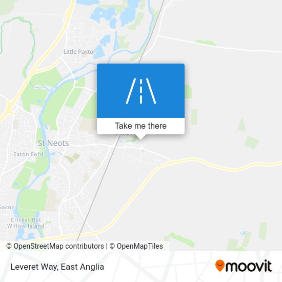 Leveret Way map