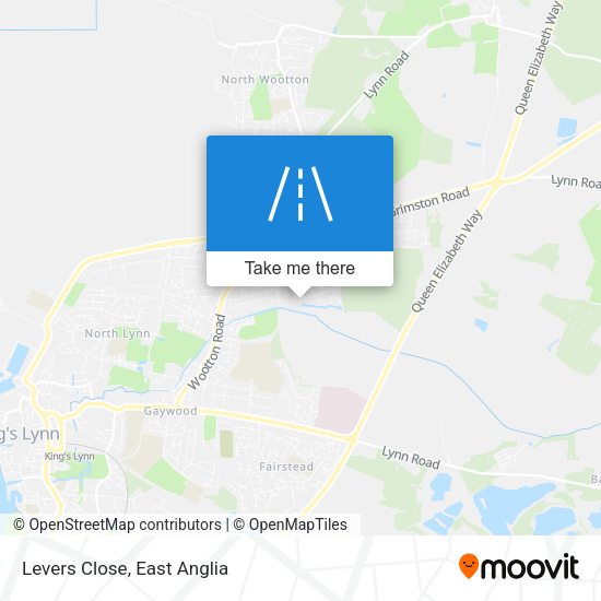 Levers Close map