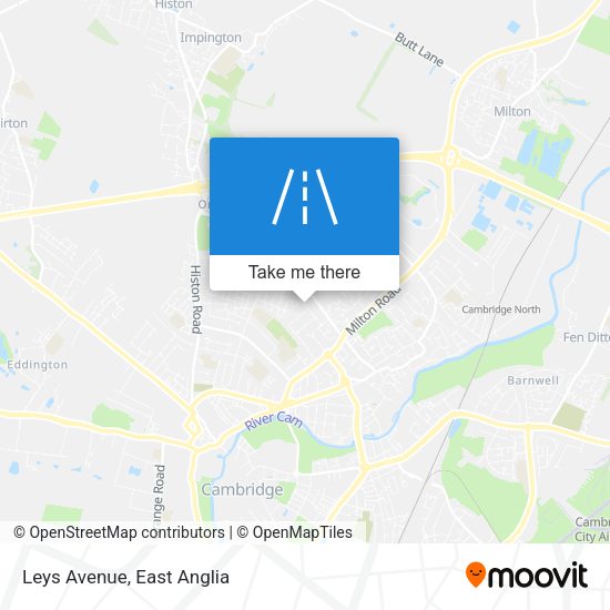 Leys Avenue map