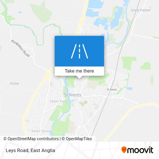 Leys Road map